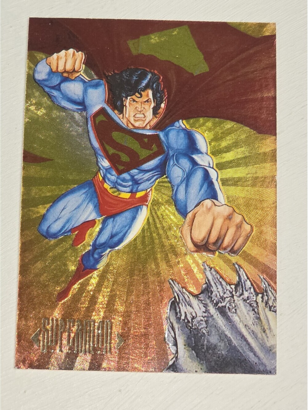 1994 Skybox Master Series - Superman vs. Doomsday - Double Sided Etched Spectra!